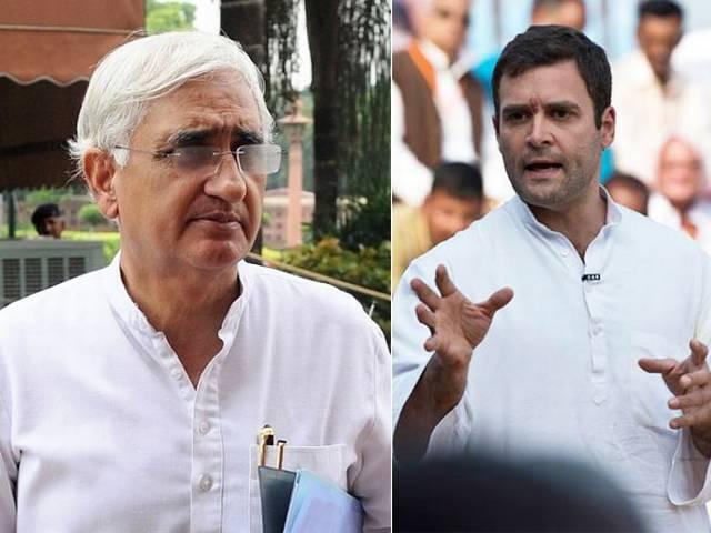 मोदी को 'नपुंसक' कहने वाले सलमान खुर्शीद के बयान से नाखुश हैं राहुल मोदी को ‘नपुंसक’ कहने वाले सलमान खुर्शीद के बयान से नाखुश हैं राहुल