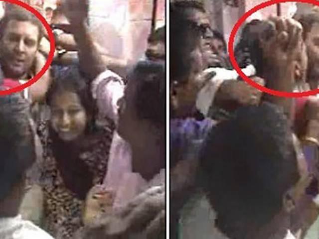 ...इस बार राहुल के गाल पर पुरुष समर्थक का गहरा चुंबन! …इस बार राहुल के गाल पर पुरुष समर्थक का गहरा चुंबन!