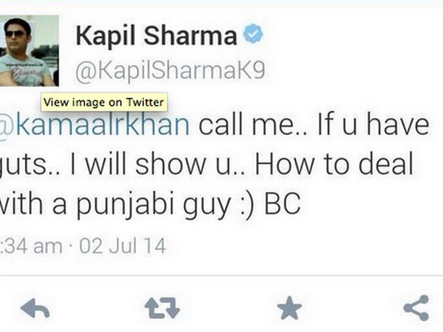 'कपिल में जान है तो अपने शो में बुलाकर मुझे सबके सामने पीटें' kapil_kamal_fight