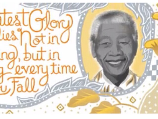 गूगल ने डूडल के जरिए मंडेला को किया सलाम google_gives_tribute_to_mandela