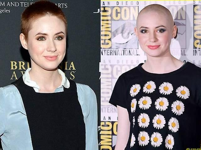 सिर मुड़वाने के बाद भी कारेन को मिली प्रशंसा Karen Gillan praised by Marvel boss for head shave