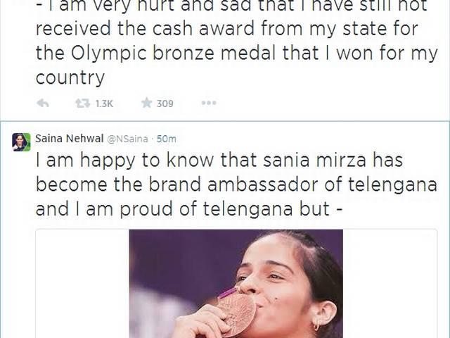 50 लाख रूपये देने का वादा करके 'भूल' गई सरकार, साइना का छलका दर्द saina nehwal