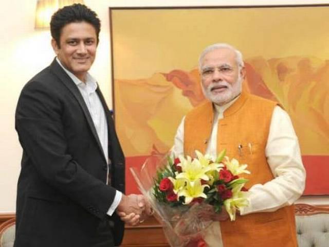 अनिल कुंबले ने की प्रधानमंत्री से मुलाकात Anil Kumble_Narendra Modi_P.M._Meet_Former Bowler_