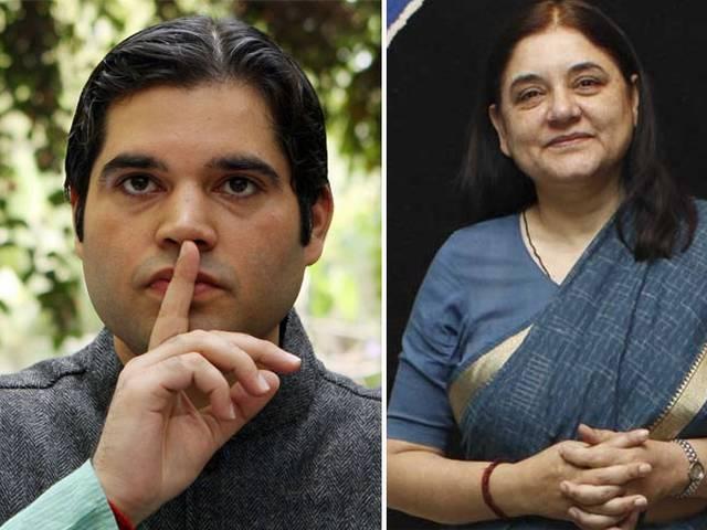 यूपी में सीएम के लिए मेनका गांधी ने उछाला सांसद बेटे वरुण का नाम Maneka pitches Varun for UP CM