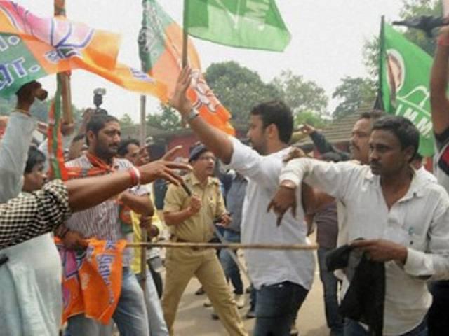 झारखंड में भाजपा, झामुमो कार्यकर्ताओं के बीच झड़प jharkhand_jmm_bjp