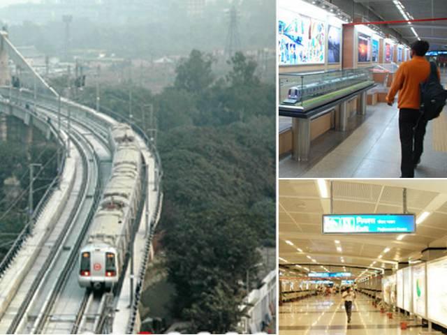 दिल्ली में मेट्रो रेल में गड़बड़ी, सेवा बाधित Delhi metro_blue line_noida