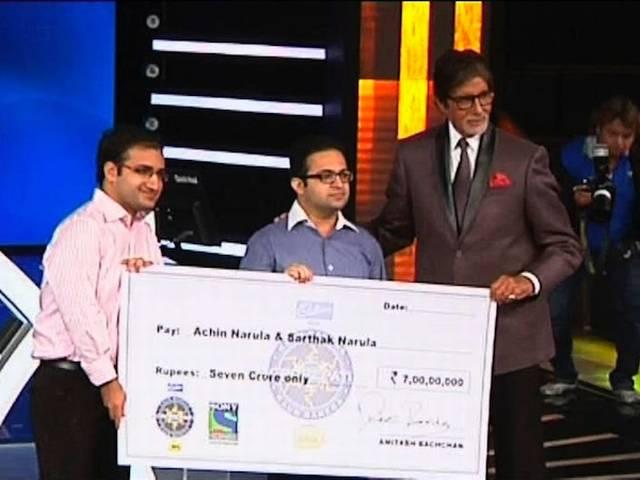 दिल्ली के भाईयों ने केबीसी में 7 करोड़ जीत रचा इतिहास KBC_Amitabh Bachchan_7 Crore_Narula Brothers_
