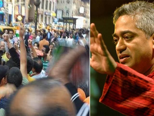कांग्रेस ने राजदीप सरदेसाई के साथ हुई बदसलूकी पर उठाए सवाल, अचिंत शर्मा ने बताया घटना का आंखों देखा हाल rajdeep_mmisbehaved_incident