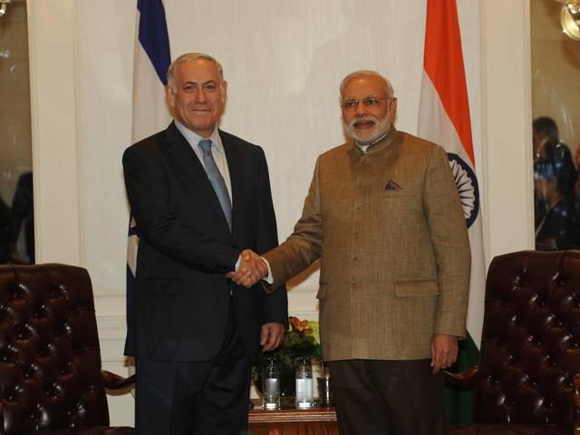मोदी ने की नेतन्याहू से मुलाकात, रक्षा सहयोग, पश्चिम एशिया पर की चर्चा Indian PM Modi meets Israeli PM Benjamin Netanyahu