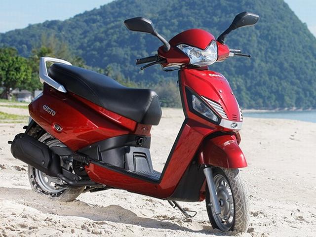 महिंद्रा एंड महिंद्रा ने 110 सीसी का स्कूटर गुस्तो पेश किया mahindra gusto