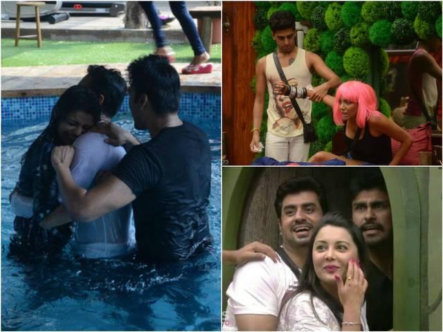 बिग बॉस: प्यार में पड़े उपेन-सोनाली, पूल में कर रहे हैं 'इश्क वाला लव' Bigg Boss Season 8 #Day16