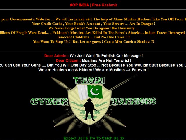 पाकिस्तान ने की प्रेस क्लब ऑफ इंडिया की वेबसाइट हैक Hackers deface Press Club of India website