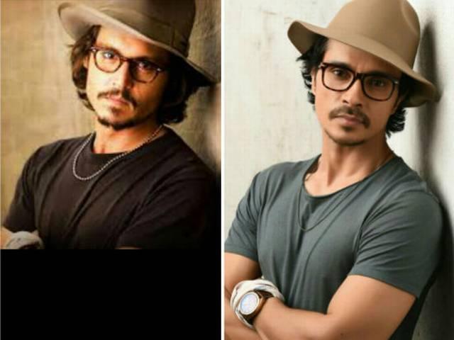जॉनी डेप से हूबहू शक्ल मिलती है मैरी कॉम के एक्टर दर्शन कुमार की johnny depp_darshan kumar_marry comm