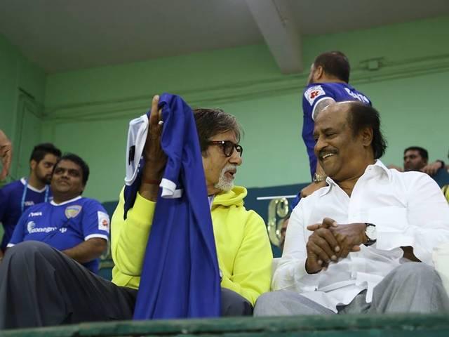 अमिताभ ने रजनीकांत को कहा, शुक्रिया amitabh bachchan_rajnikant_abhishek bachchan_ISL