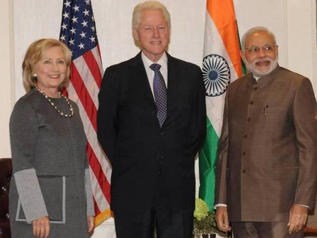 मोदी ने हिलेरी क्लिंटन को जन्मदिन पर बधाई दी narendra modi_hilery Clinton_Birthday wish_