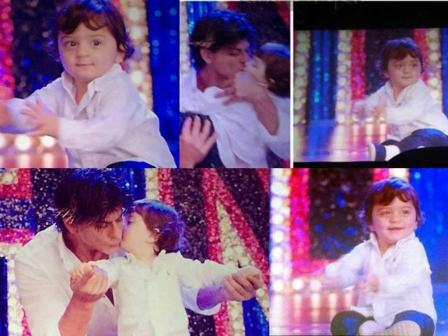 बेटे अबराम के स्टारडम से खुश हैं शाहरुख खान shahrukh enjoying abram’s stardum