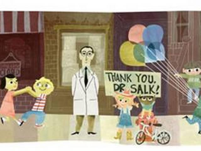 डूडल पर छाए पोलियो रोधी टीका के जनक जोनास doodle-polio-jonas