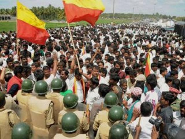 कावेरी जल विवाद पर आज कर्नाटक बंद, सुरक्षा कड़ी कावेरी जल विवाद पर आज कर्नाटक बंद, सुरक्षा कड़ी