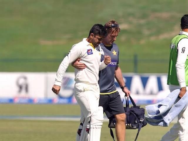 बाउंसर पर घायल हुए शहजाद, सिर में लगी चोट Ahmed Shehzad
