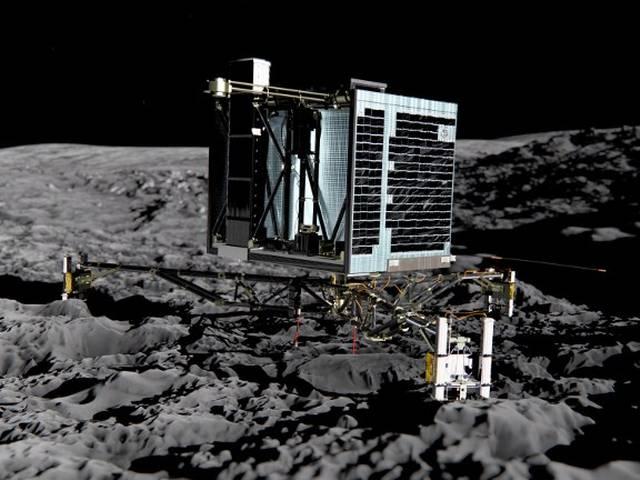 धूमकेतु पर उतरा यूरोपीय अंतरिक्षयान Philae lander makes historic touchdown on comet