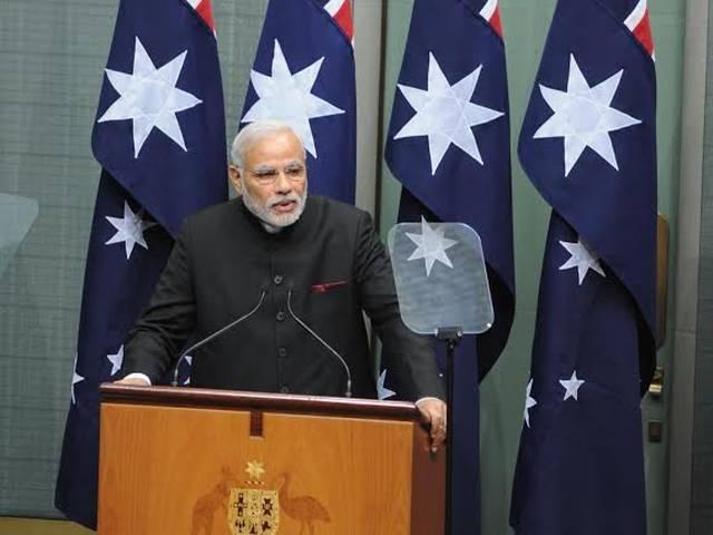 मोदी और एबॉट की प्रेस कांफ्रेंस में भी छाया क्रिकेट modi_abot