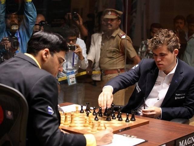 आनंद को हराकर कार्लसन ने वर्ल्ड चैम्पियनशिप फिर जीती viswanathan anand_magnus carlsen_chess