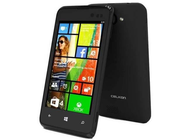 सेलकॉन ने पेश किया विंडोज स्मार्टफोन, कीमत 4,979 रुपये Celkon win 400