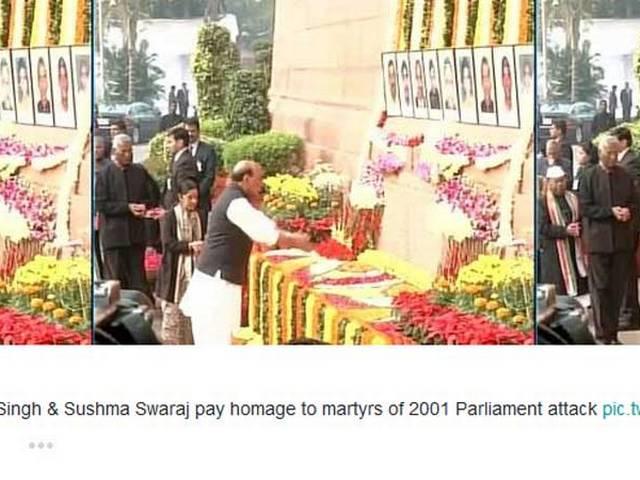 संसद हमले की 13वीं बरसी आज, पीएम सहित तमाम नेताओं ने दी श्रद्धांजलि PM Modi pays tribute to martyrs of 2001 parliament attack