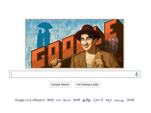 गूगल डूडल पर भी राज कपूर का 'राज' Google doodle celebrates actor Raj Kapoor’s 90th birthday