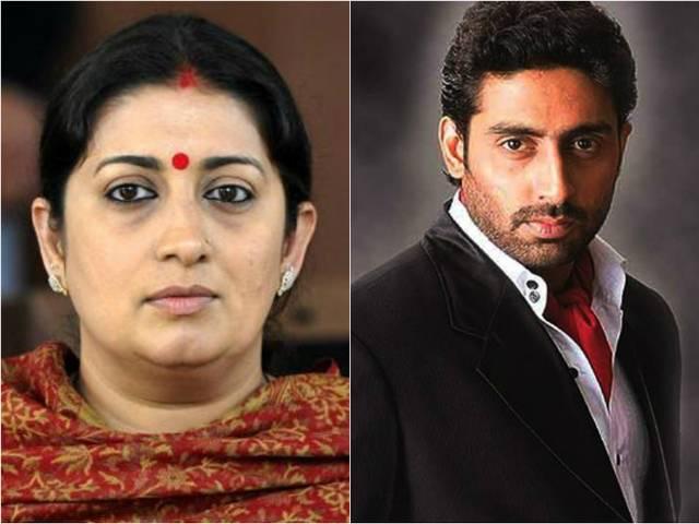 स्मृति ईरानी ने किया अभिषेक बच्चन की 'मां' बनने से इनकार smriti_irani_refuses_for_acting