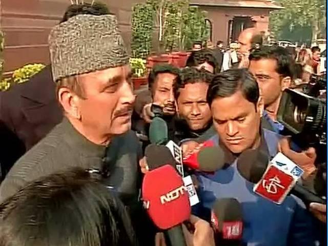 पीडीपी से गठबंधन के लिए तैयार कांग्रेस: गुलाम नबी आजाद PDP READY TO SUPPORT CONGRESS