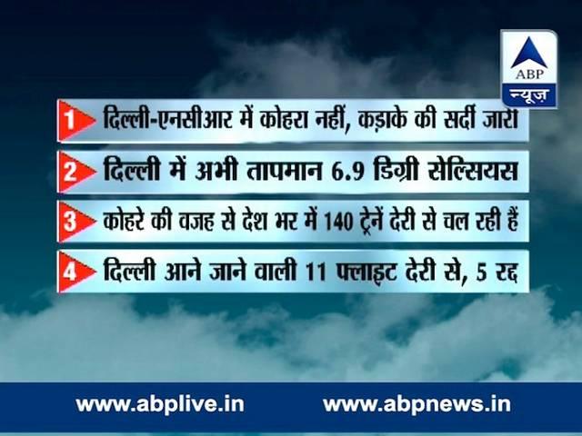 मौसम LIVE: दिल्ली में मौसम सर्द, कोहरे से देशभर में 148 ट्रेनें लेट Mausam LIVE