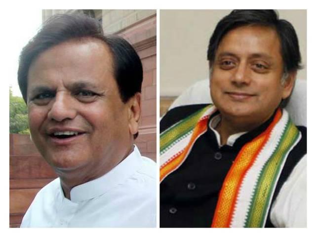 सुनंदा मामले पर अहमद पटेल से मिले थरूर shashi tharoor met ahmed patel in sunanda case