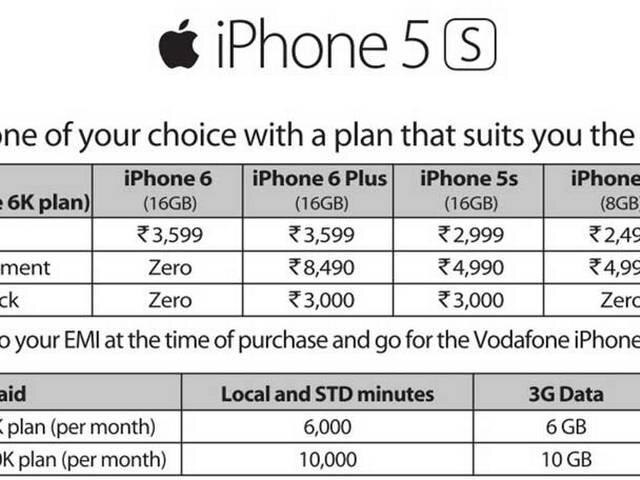 आज से वोडाफोन यूजर्स जीरो डाउन पेमेंट पर खरीद सकते हैं आईफोन 6 VDAFONE USER WILL GET IPHONE 6