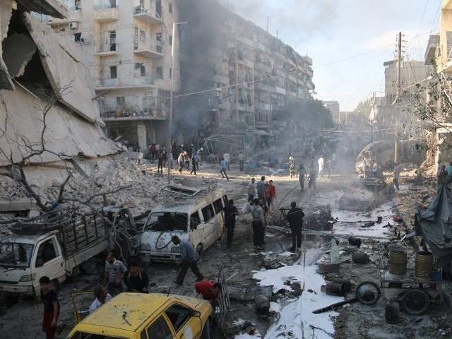 दमिश्क के पास हवाई हमले में 32 लोगों की मौत 32 killed in an air strike near damascus, syria