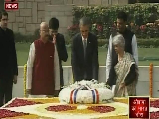गांधी की आत्मा भारत में आज भी जिंदा, ये दुनिया को बड़ा तोहफा : ओबामा GANDHi still alive in heart of india