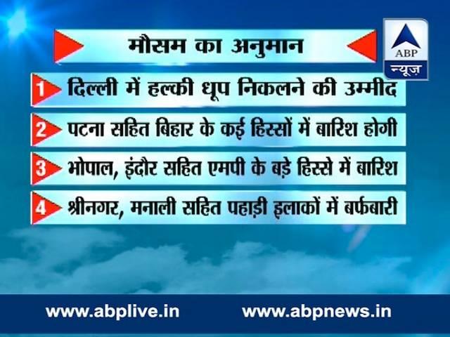मौसम LIVE: दिल्ली समेत पूरे उत्तर भारत में शीतलहर, करीब 180 ट्रेनें लेट Mausam LIVE