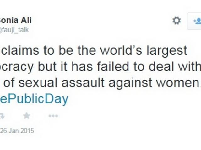 #RapePublicDay: ट्विटर पर छिड़ी भारत-पाक में जंग RapePublicDay trends in Pakistan on Indian Republic Day