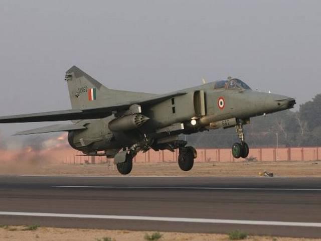 भारतीय वायुसेना का मिग 27 विमान दुर्घटनाग्रस्त mig 27_Indian Air Force_