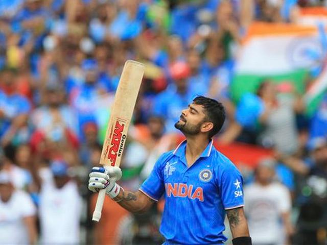INDvsPAK: विराट के शतक और धवन-रैना के धमाके से पाकिस्तान के सामने मुश्किल लक्ष्य Team India_Pakistan_World Cup 2015