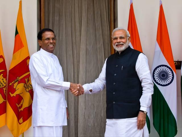 मोदी-सिरीसेना ने असैन्य परमाणु सहयोग पर की चर्चा NARENDRA MODI_PM_INDIA_SIRISENA