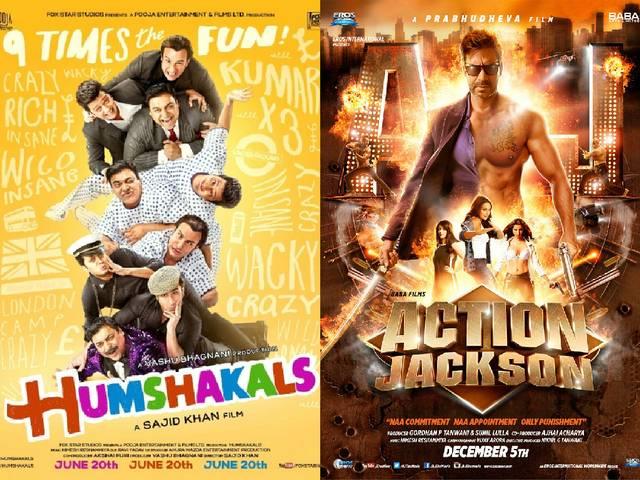 गोल्डन केला अवार्ड: 'हमशकल्स' और 'एक्शन जैक्सन' आगे ‘Humshakals’, ‘Action Jackson’ lead Golden Kela Awards nominations