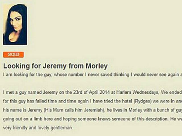 ...तो महिला ने अपने बच्चे के पिता की तलाश में डाल दिया ऑनलाइन एड! Gumtree_father_search_Woman_pregnant_one-night stand posts ad on classified site to find dad