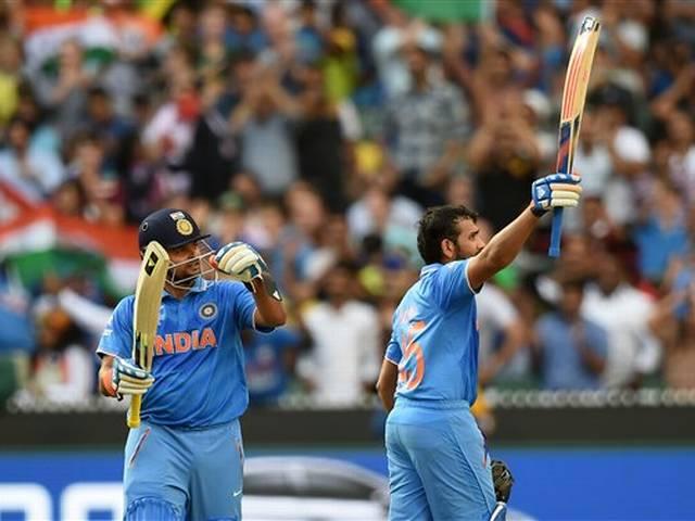 विश्व कप: रोहित का शतक, भारत ने दिया 303 रनों का लक्ष्य World Cup 2015_Rohit Sharma_Bangladesh_Mahendra singh Dhoni_Team India_Bangladesh_Quarter Final_