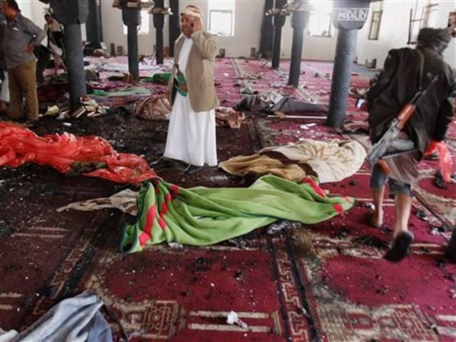 यमन में मस्जिदों पर आत्मघाती हमले, 142 की मौत Yemen: Bombs kill 137 at mosques; ISIS purportedly lays claim