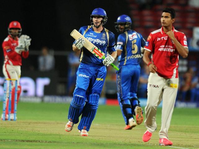 IPL 8: फॉक्नर के ऑल-राउंड प्रदर्शन से रॉयल्स ने पंजाब को 26 रनों से हराया kings eleven punjab vs rajsthan royals