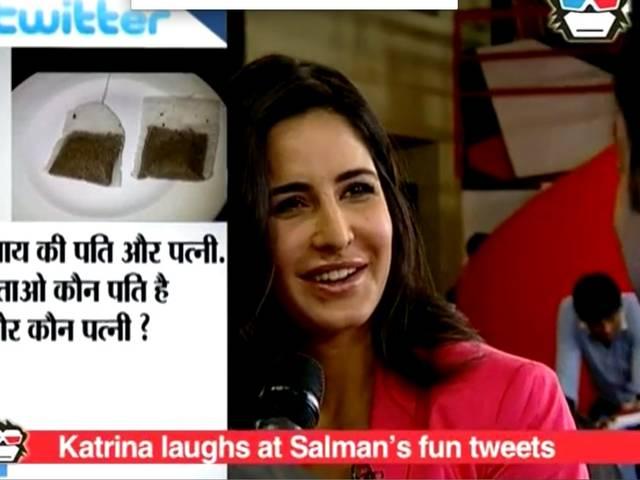 #5YearSalman: जब सलमान के ट्विट पर जोर से हंस पड़ीं कैटरीना EXCLUSIVE VIDEO! KATRINA KAIF CAN’T STOP LAUGHING OVER SALMAN KHAN’S FUNNY TWEETS