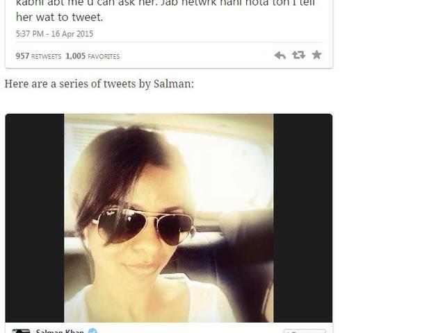 ट्विटर पर सलमान खान की पॉपुलरिटी के पीछे हैं इनका हाथ! Salman Khan posted Hiral Thakker’s pictures on twitter
