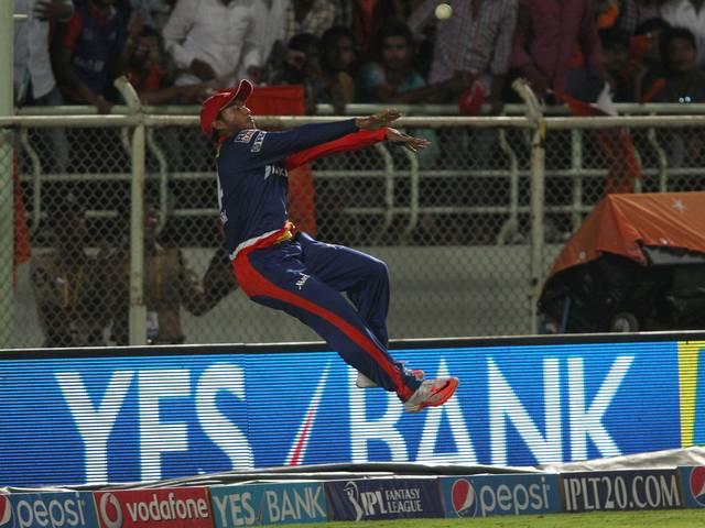 IPL 8: मयंक की फील्डिंग ने बदल दिया पूरा मैच Delhi Daredevils_Sunrisers Hyderabad_Mayank Aggarwal_