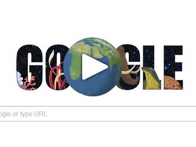 अर्थ डे पर डूडल पर उतरा 'नीला गृह' earth day_google_doodle